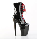 XTREME-1020-1  Black Patent/Black-Red Chrome