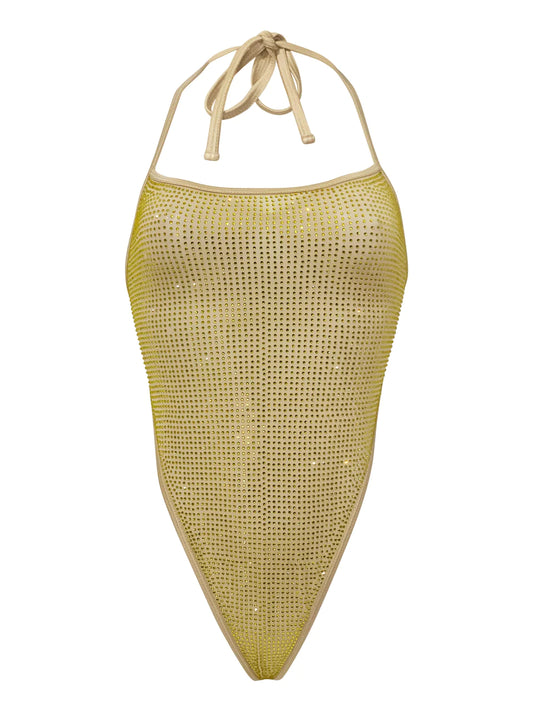 Diamond Dolls Disco Bodysuit Yellow