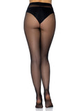 Leg Avenue Opaque Sheer to Waist Tights with Cotton Crotch 0992
