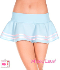 Music Legs Double Striped Wavy Skirt ML182