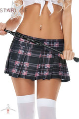 Starline Mini School Girl Plaid Skirt B2521