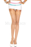 Music Legs Lace Top Sheer Thigh High ML4110