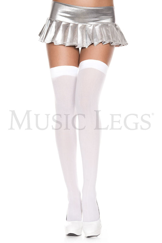 Music Legs Opaque Thigh High Tights 4745