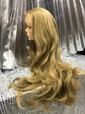 Blond 24"Heat Resistant lace Front Wig With Baby Hairs