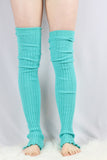 Rarr Extra Long Stirr-Up Knit Legwarmers Green