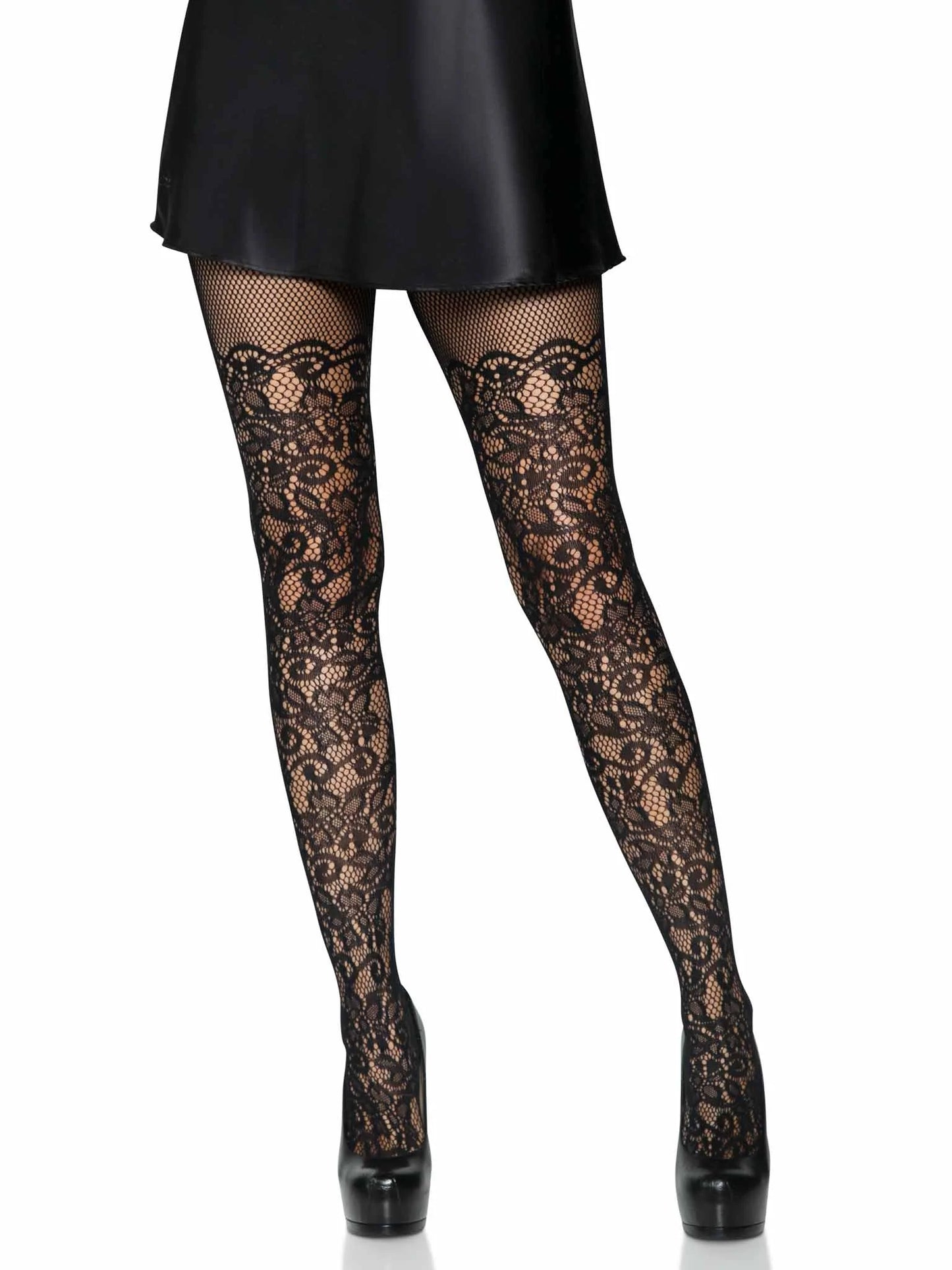 Leg Avenue Floral Vine Net Pantyhose 9954