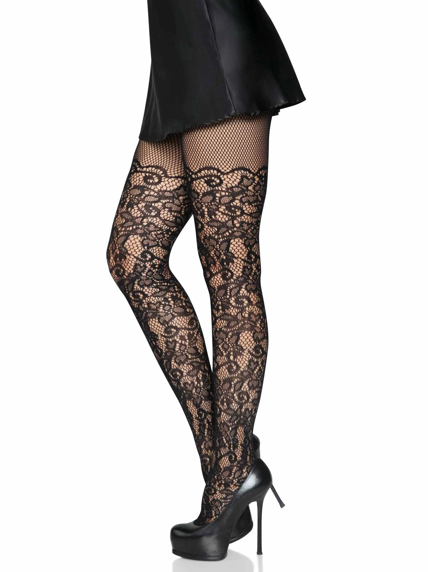 Leg Avenue Floral Vine Net Pantyhose 9954