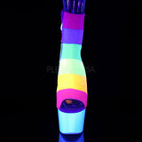 ADORE-1018RBG  Rainbow Multi Glitter/Neon White