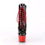 ADORE-1020  Black Patent/Red Chrome