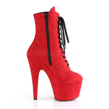 ADORE-1020FS  Red Faux Suede/Red Faux Suede