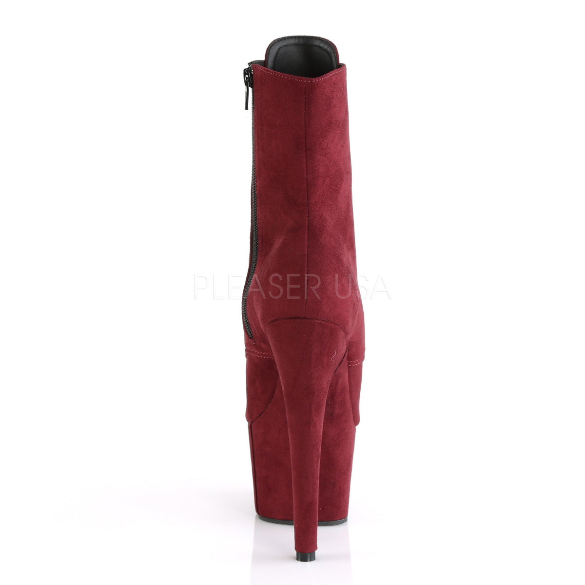 ADORE-1021FS  Burgundy Faux Suede/Burgundy Faux Suede
