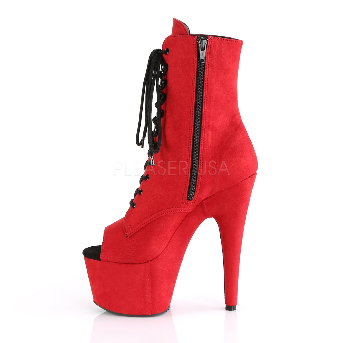 ADORE-1021FS  Red Faux Suede/Red Faux Suede