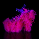 ADORE-708F  Clear/Neon Hot Pink Marabou Feather