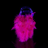 ADORE-708F  Clear/Neon Hot Pink Marabou Feather