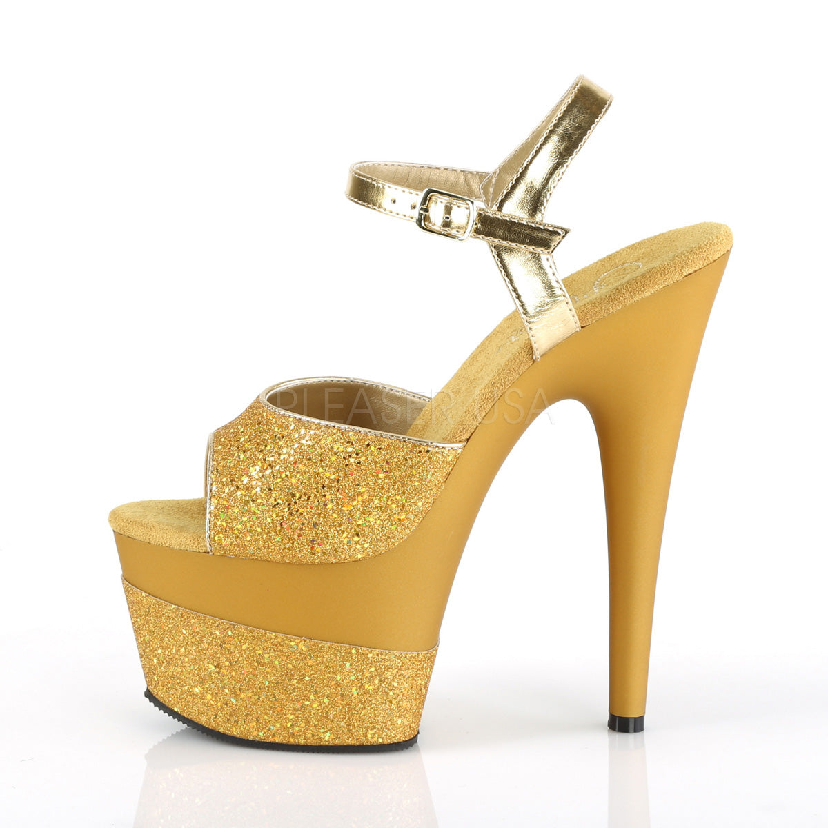 ADORE-709-2G  Gold Multi Glitter/Gold Multi Glitter
