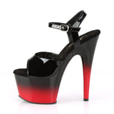 ADORE-709BR-H  Black Patent/Black-Red