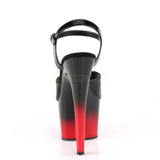 ADORE-709BR-H  Black Patent/Black-Red