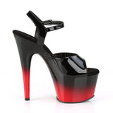 ADORE-709BR-H  Black Patent/Black-Red