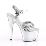 ADORE-710GT  Silver Glitter/Frosted Silver