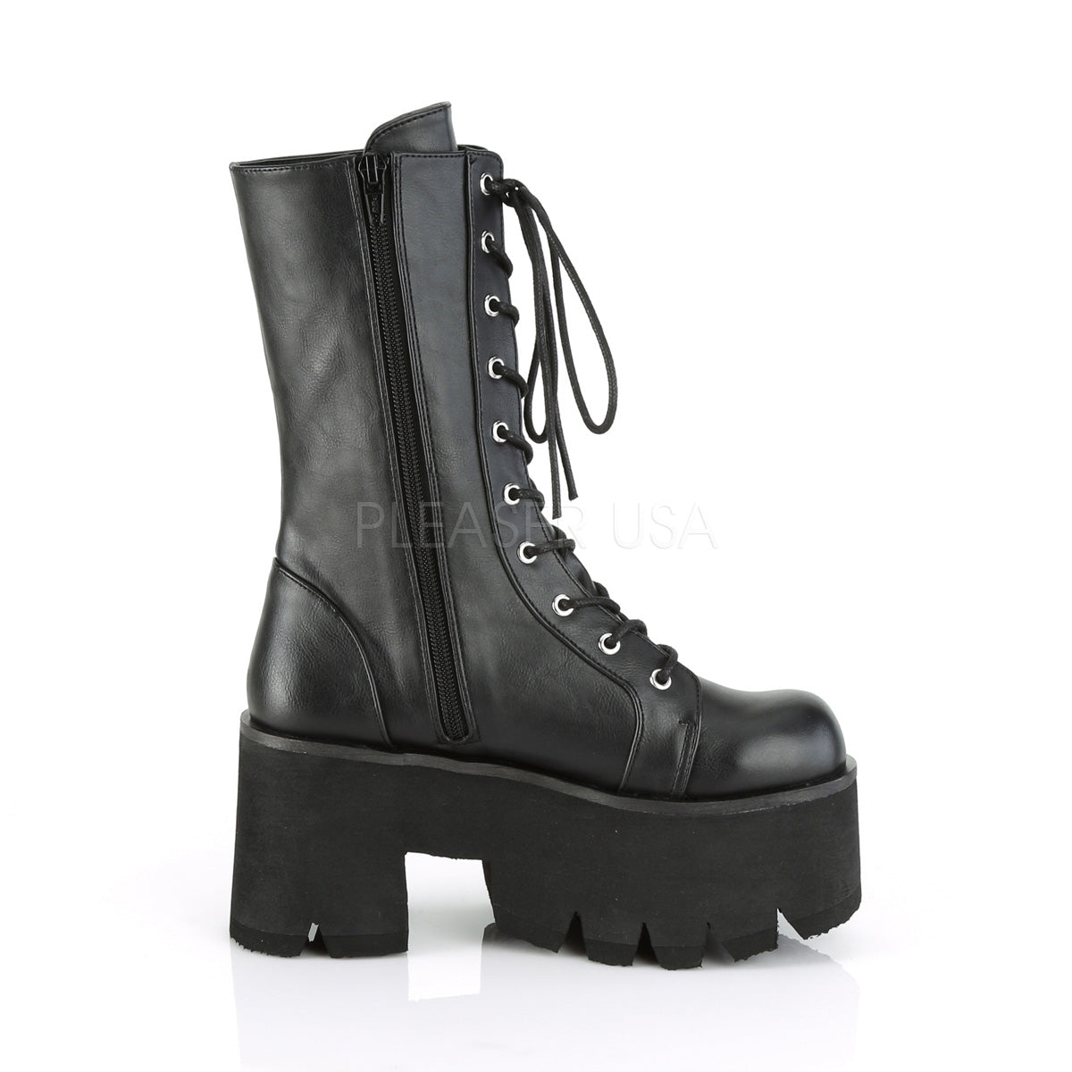 ASHES-105  Black Vegan Leather
