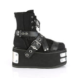 DAMNED-116  Black Canvas-Vegan Leather