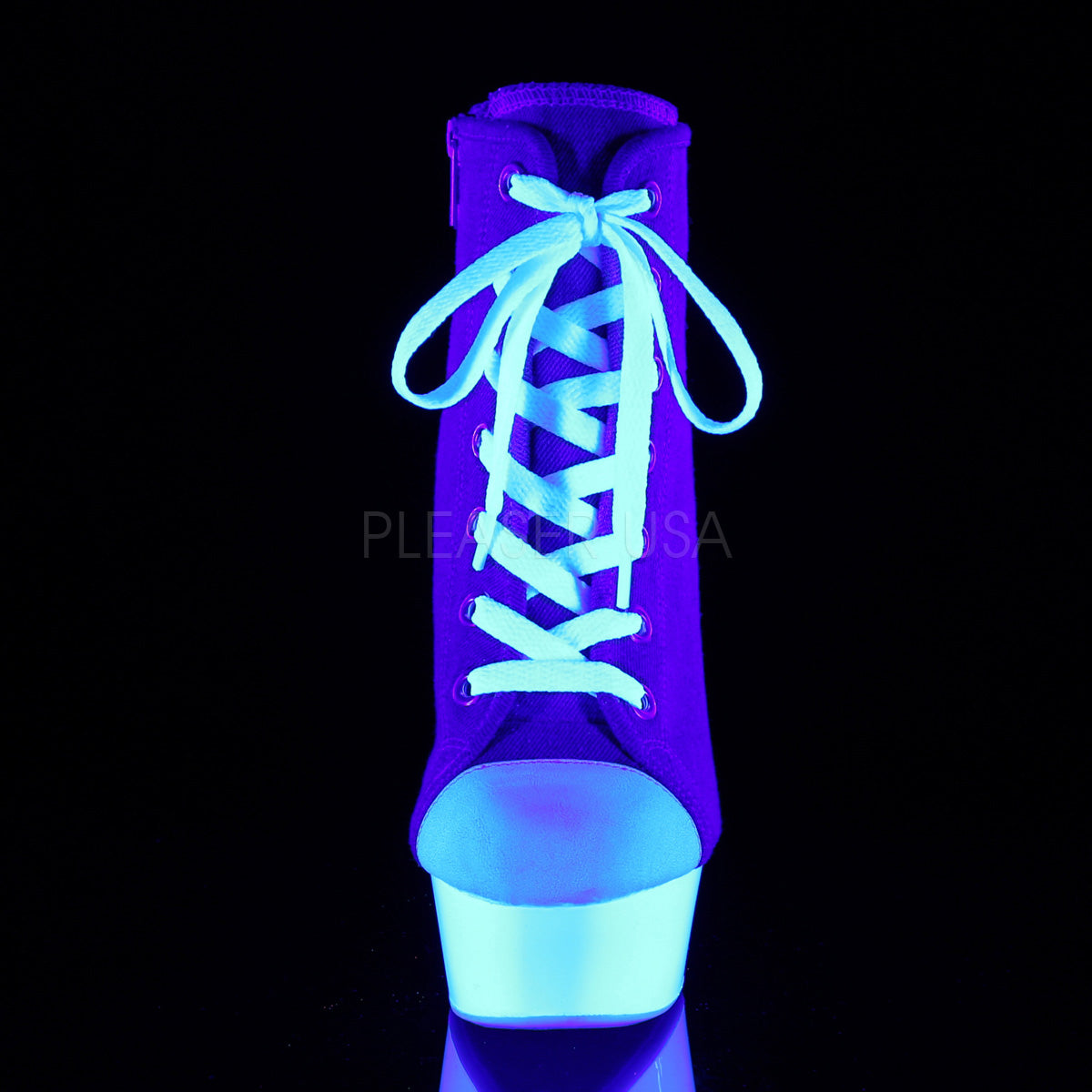 DELIGHT-600SK-02  Denim Blue Canvas/Neon White