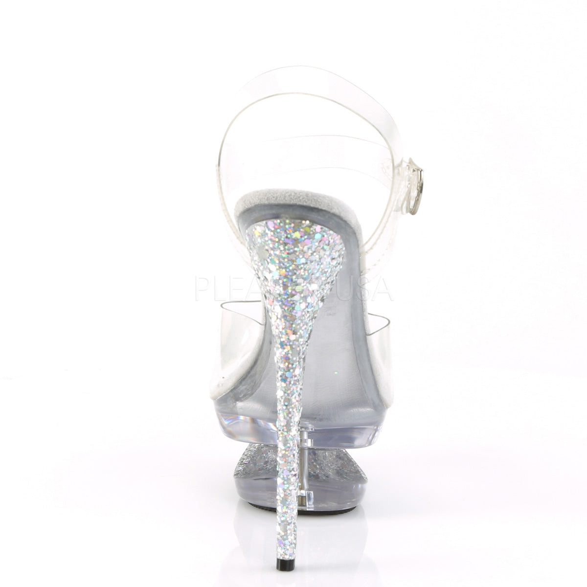 ECLIPSE-608GT  Clear/Silver Multi Glitter-Clear