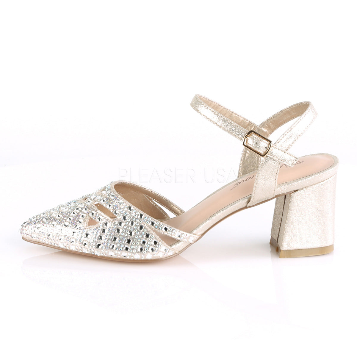 FAYE-06  Champagne Shimmering Fabric