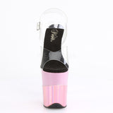 FLAMINGO-808-2HGM  Clear/Baby Pink Glitter-Hologram