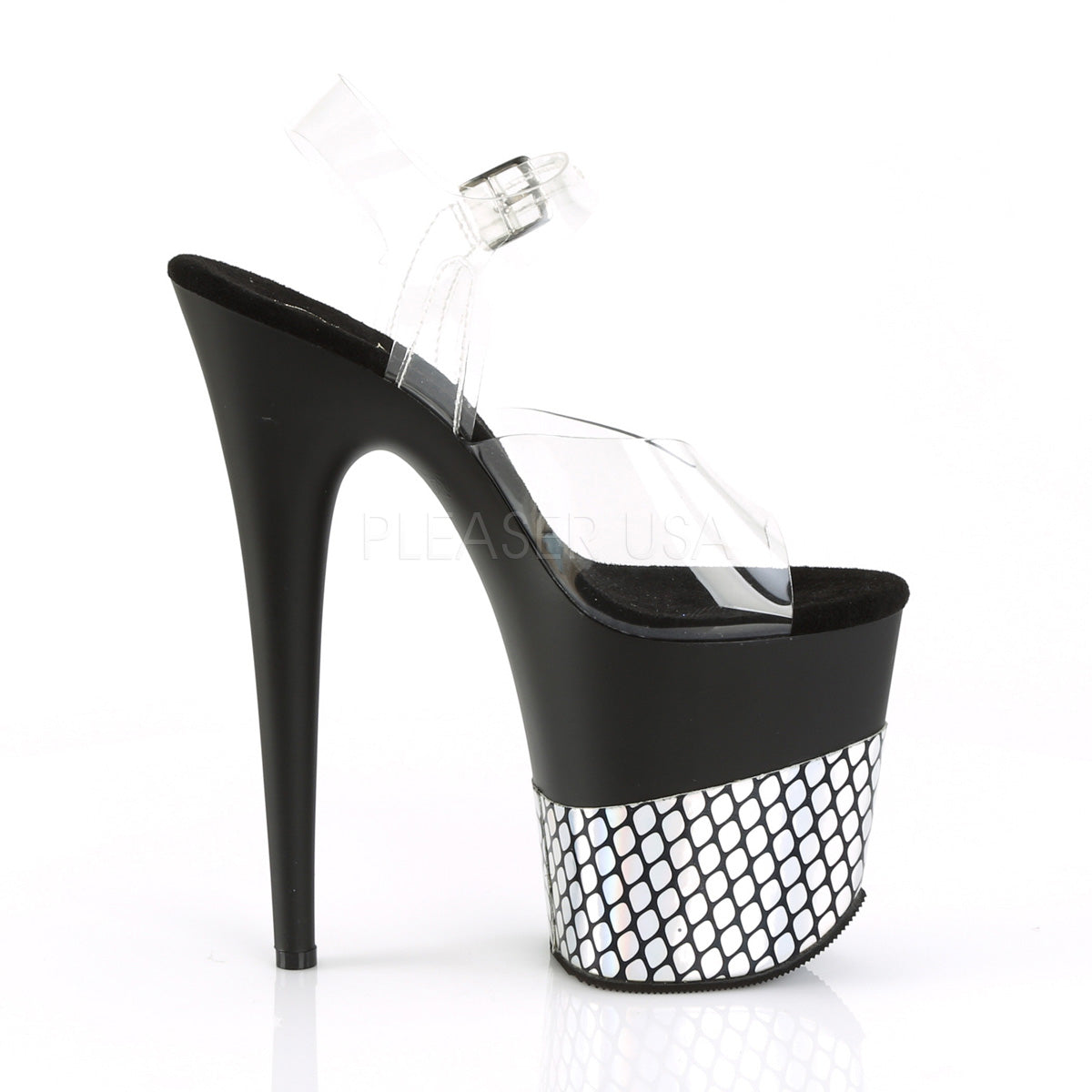 FLAMINGO-808HFN  Clear/Black Matte-Silver Holo