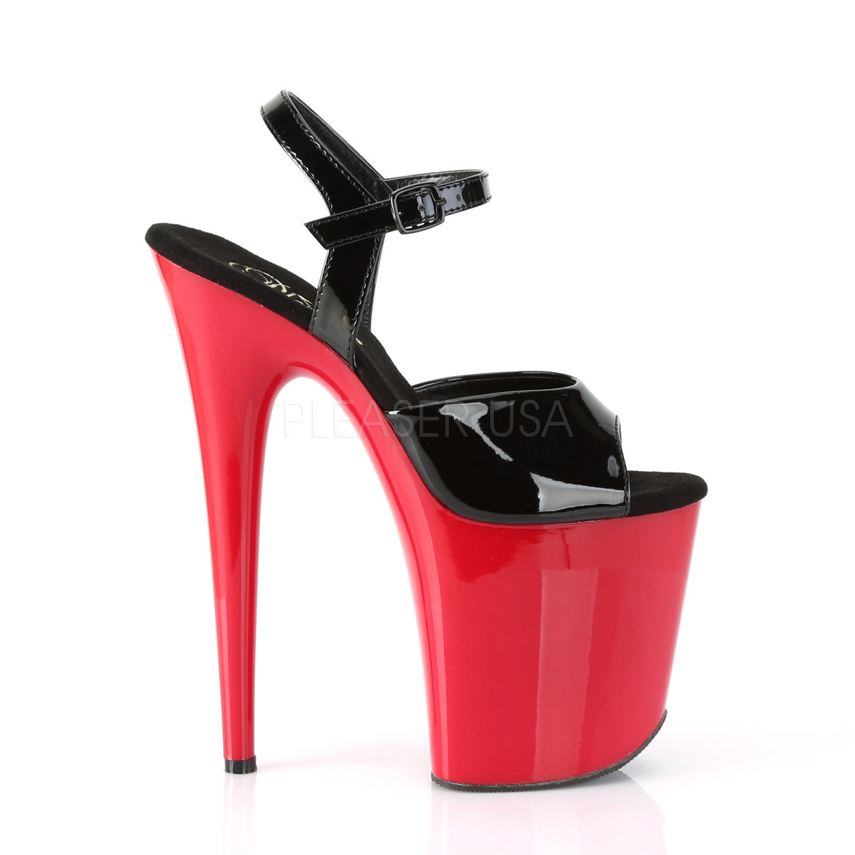 FLAMINGO-809  Black Patent/Red