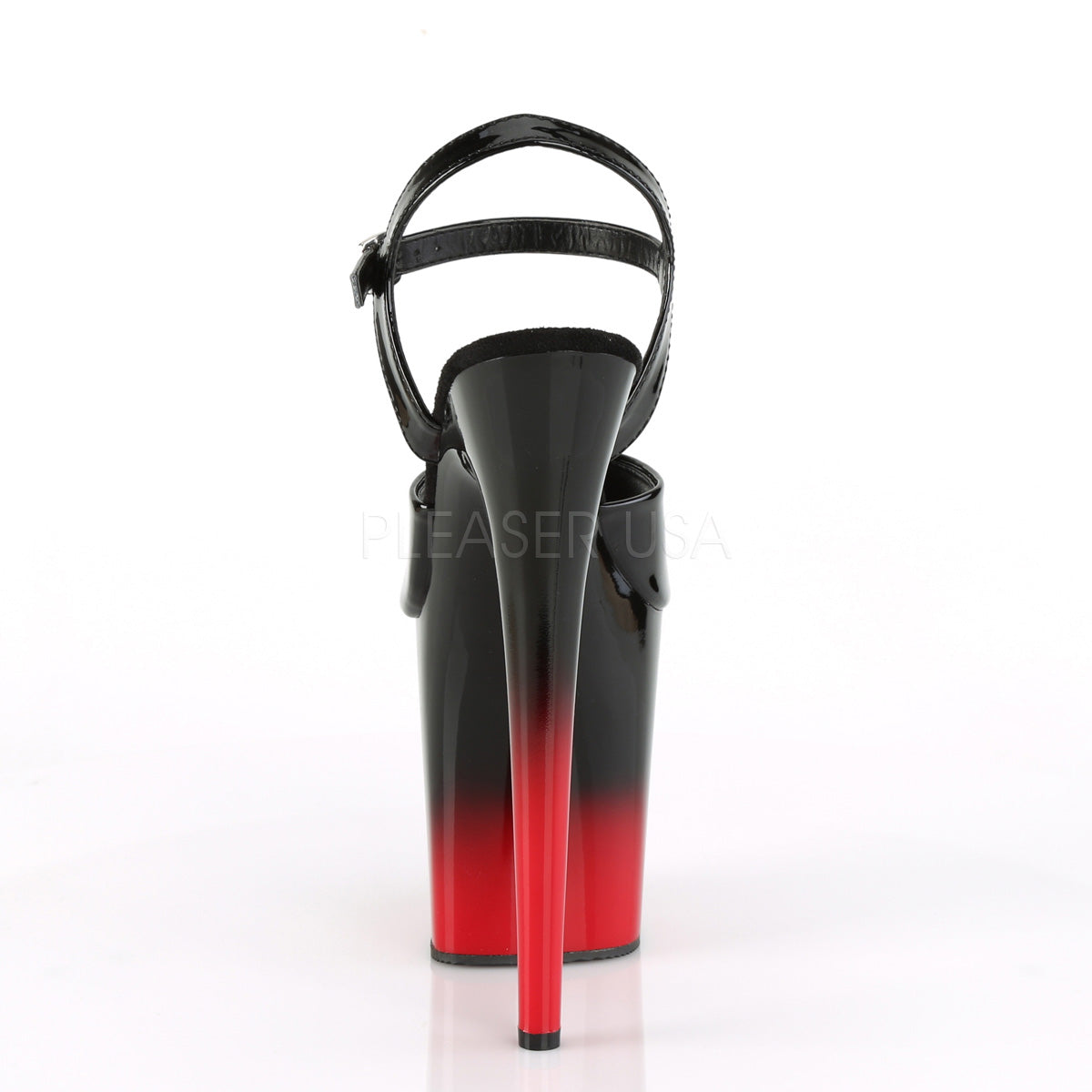 FLAMINGO-809BR-H  Black Patent/Black-Red