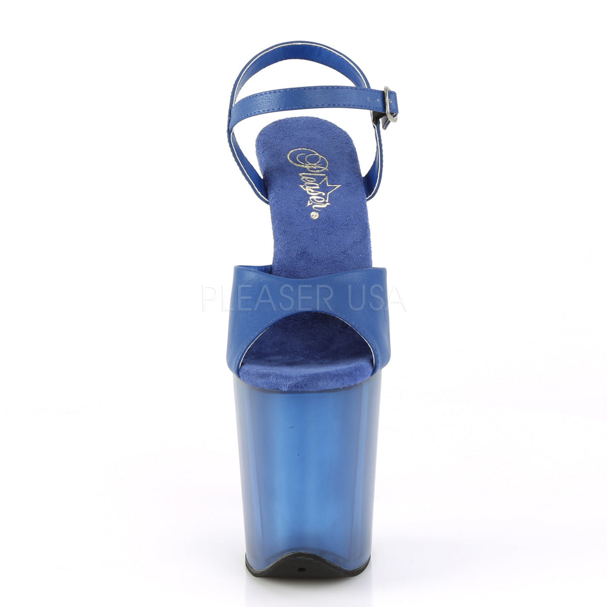 FLAMINGO-809T  Blue Faux Leather/Frosted Blue