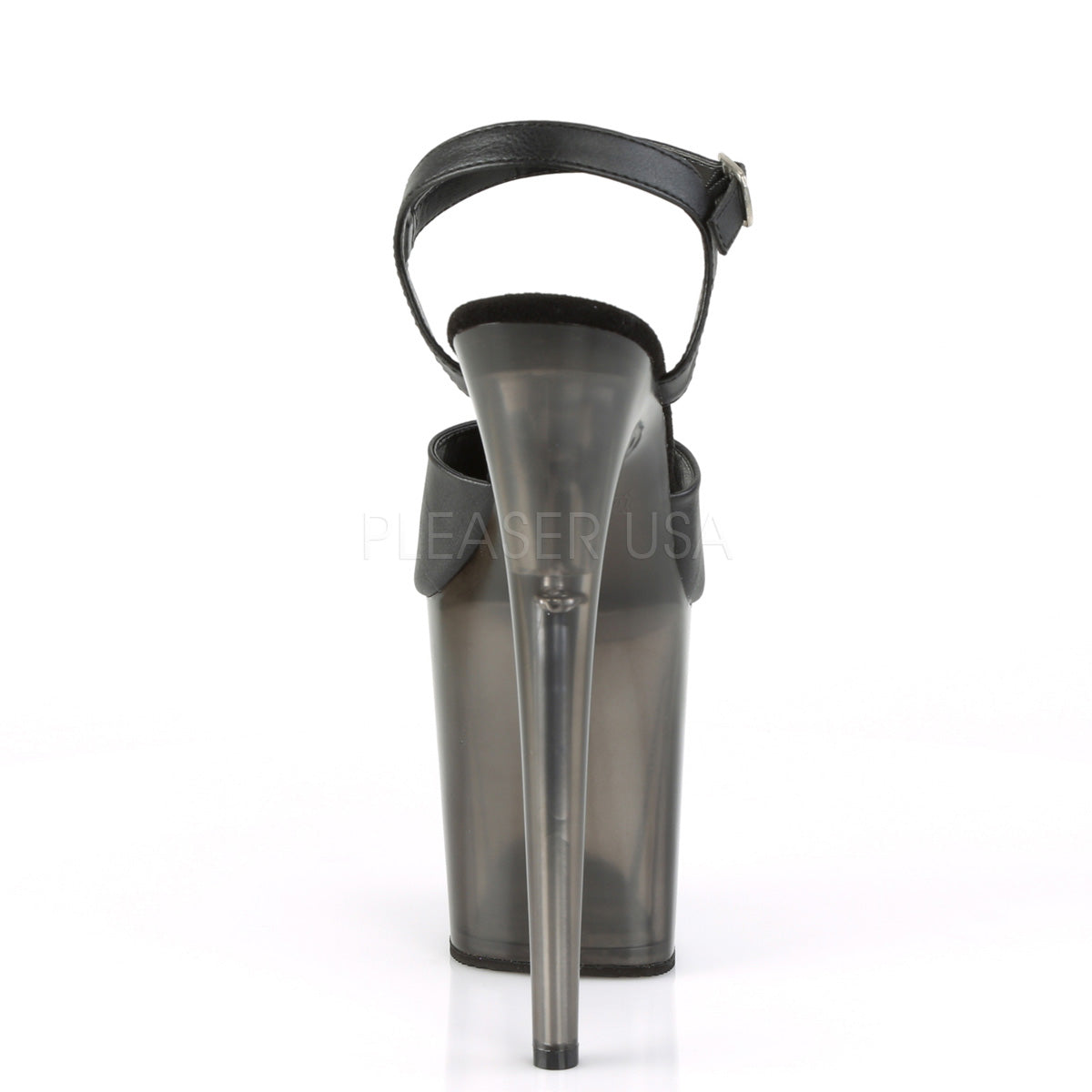 FLAMINGO-809T  Black Faux Leather/Frosted Black