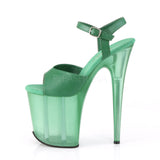 FLAMINGO-809T  Green Faux Leather/Frosted Green