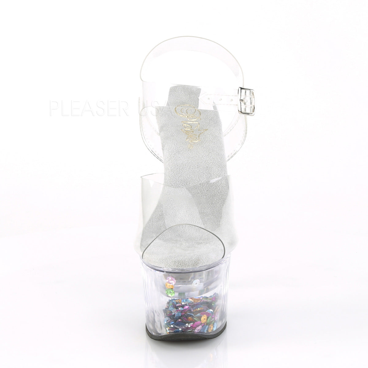 FLASHDANCE-708SQ  Clear/Clear-Sequins Inserted