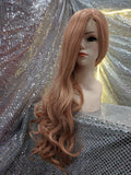 Rose Gold 28" Wavy Heat Resistant Lace Front Wig