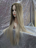 Blonde Ombre 26" Straight Heat Resistant Wig