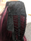 Burgundy Ombre 24" Straight Heat Resistant Wig