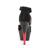 KISS-221  Black Nubuck-Red Patent/Black Matte-Red