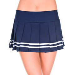 Music Legs Pleated Double Striped Skirt ML185