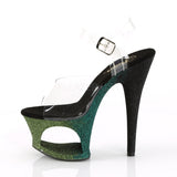 MOON-708OMBRE  Clear/Emerald-Black Ombre