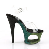 MOON-708OMBRE  Clear/Emerald-Black Ombre