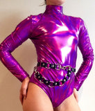 Long Sleeve Holographic Bodysuit