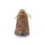 RUSSELL-34  Brown Faux Leather
