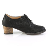 RUSSELL-34  Black Faux Leather