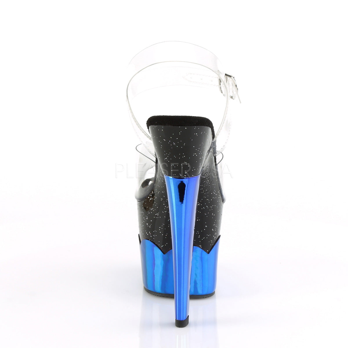 SCALLOP-708-2HGM  Clear/Black-Blue Hologram