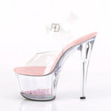 SKY-308WHG  Clear/Clear-Baby Pink Glitter