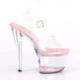 SKY-308WHG  Clear/Clear-Baby Pink Glitter