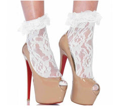 Leg Avenue Lace Anklet with Ruffle 3030